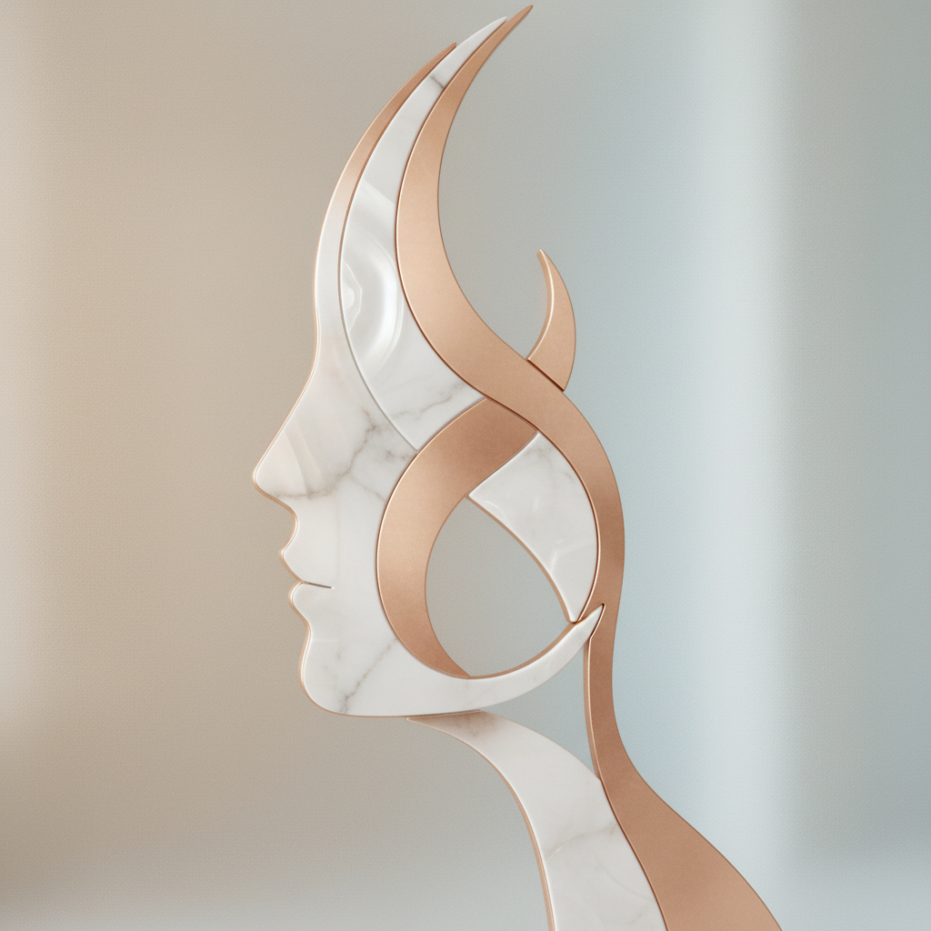 Calm, minimal, photographic square image representing aesthetic plastic surgery and facial harmony, no people, soft light, fits with existing abstract clinic imagery on the page